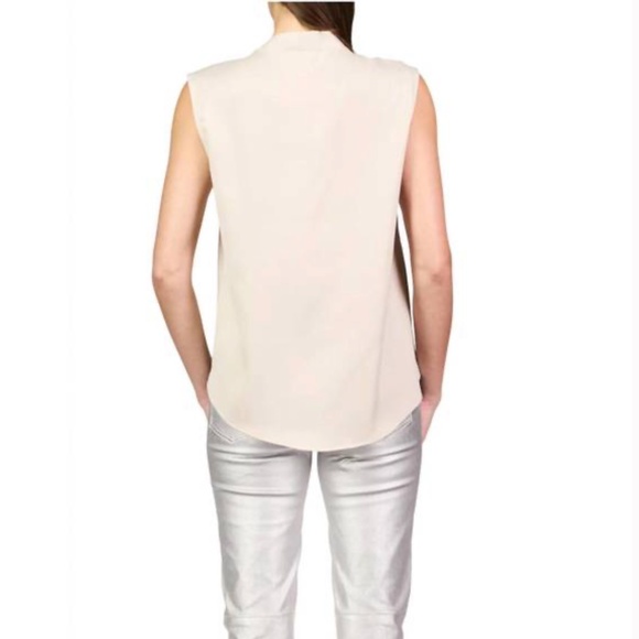 Sanctuary Tie Neck Satin Shell Top Sleeveless - Picture 7 of 7